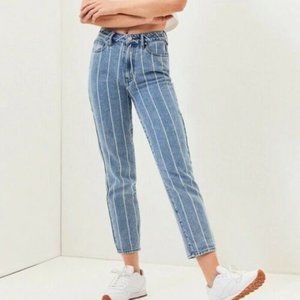 PacSun Window Pane Stripe Mom Jeans Size 26